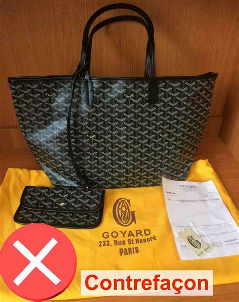 sac goyard contrefaçon|genuine Goyard bag.